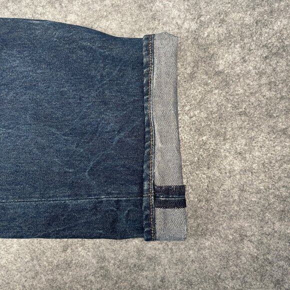 Levi's Men's 501 Straight Leg Jeans W46 L30 Classic Button Fly Denim Blue - Picture 14 of 16